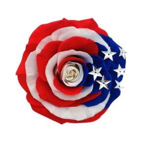 banderas hechas de rosas preservadas